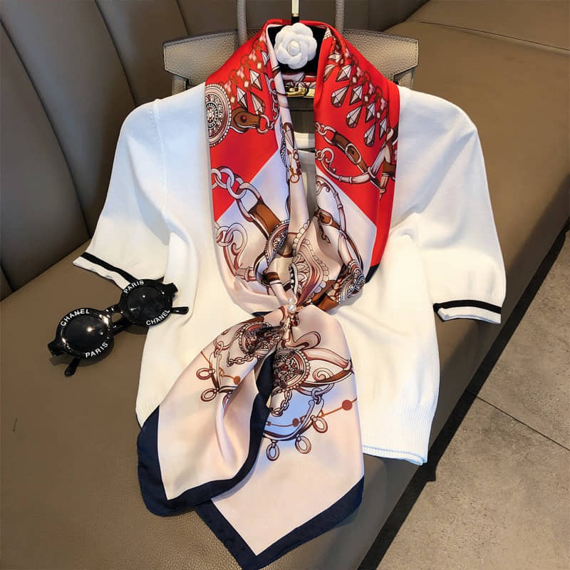 [NEW] Khăn lụa vuông cao cấp choàng bản to 90x90cm