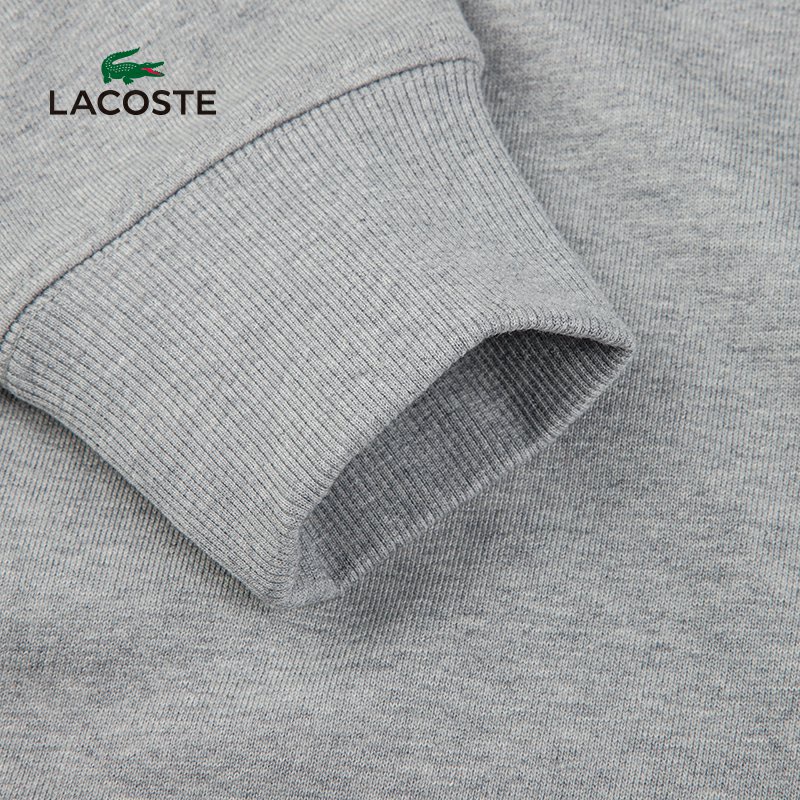 LACOSTE Áo nỉ nam dài tay cổ tròn thời trang Hàn