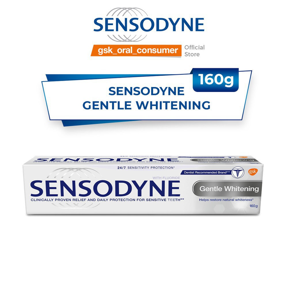 [Chính hãng + Quà + Deal sock] Kem đánh răng Sensodyne Gentle Whitening 100G - Made in Thailan