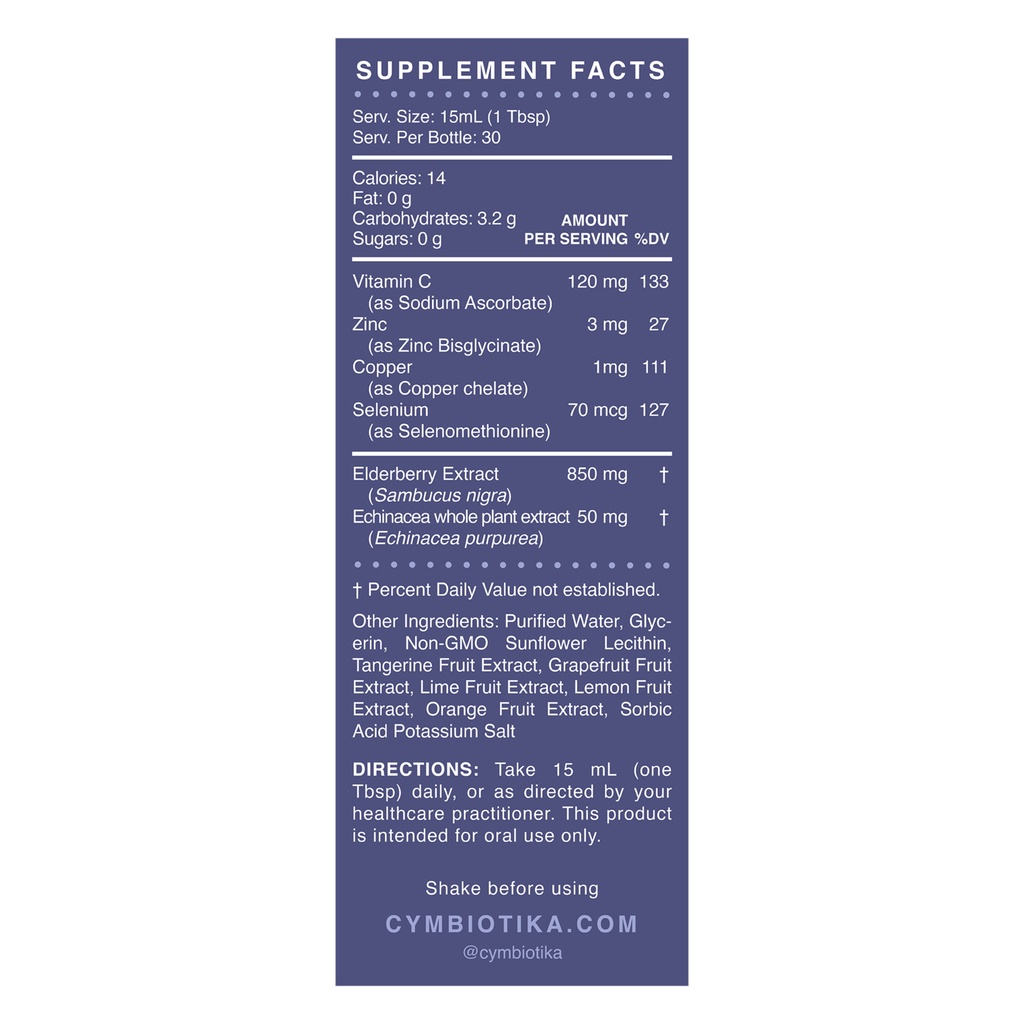 Cymbiotika - Siro Cơm Cháy Elderberry