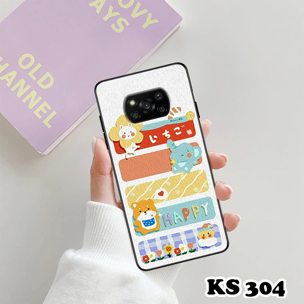 Ốp lưng Poco M3 - Poco X3 - Poco X3 Pro - Ốp in hình gấu &amp; thỏ đang yêu - lưng nhám viền TPU cao cấp