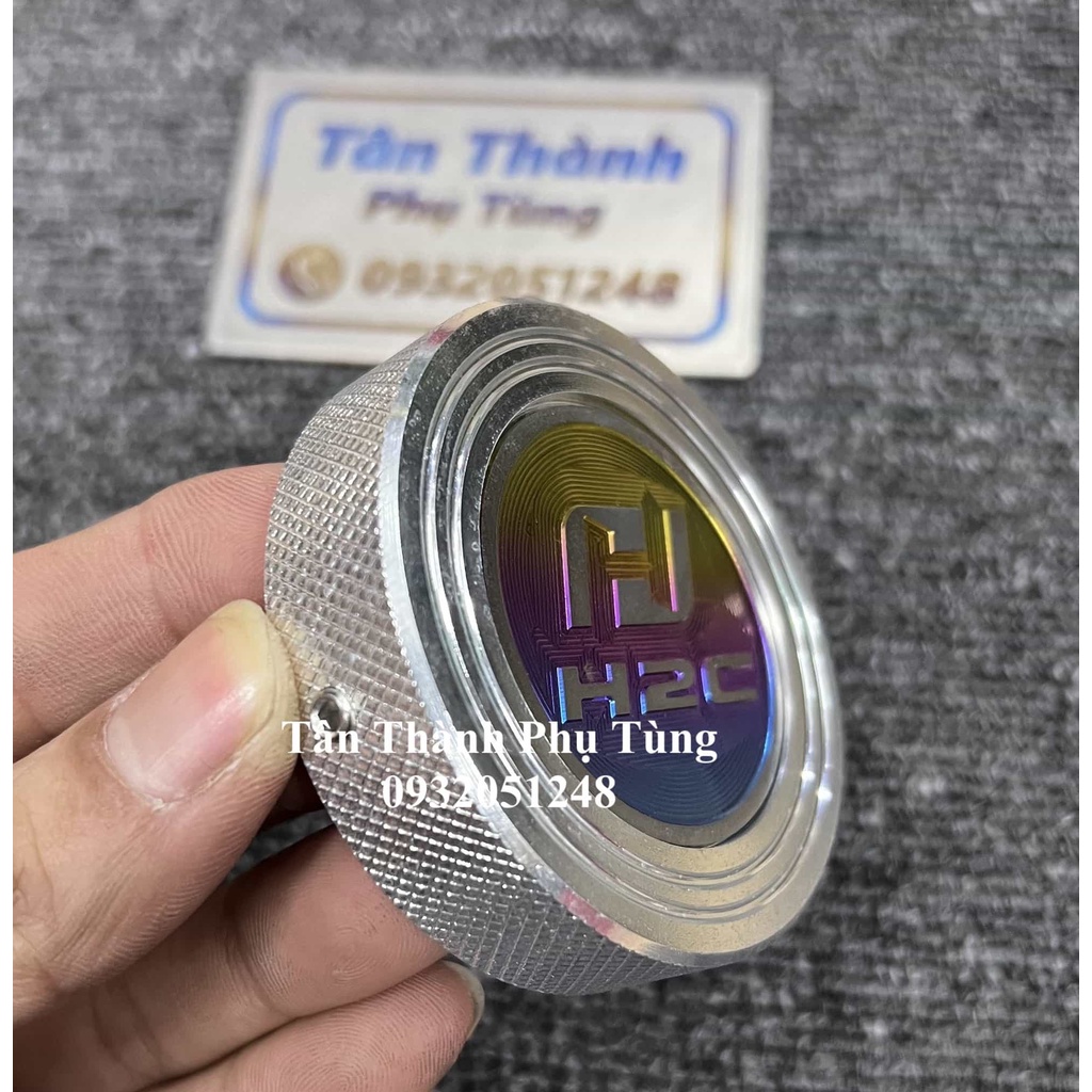 Nắp bình xăng CNC kèm logo Titan gắn nhiều loại xe Phutungxe