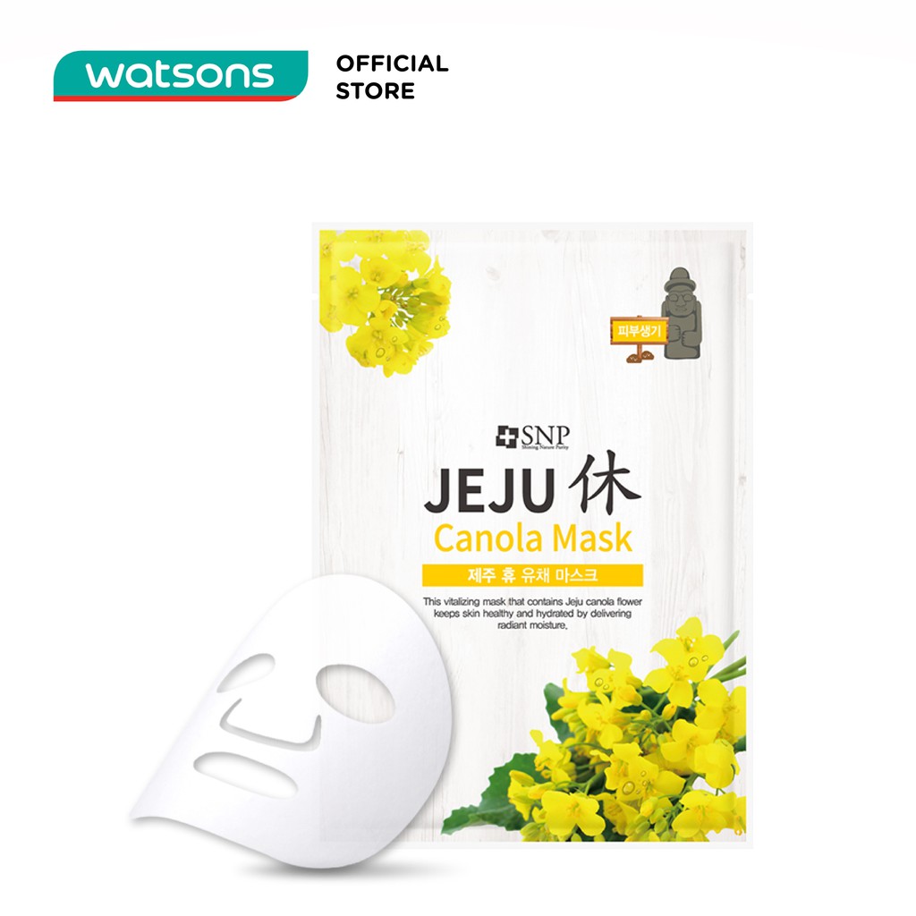 Mặt Nạ Dưỡng Tinh Chất Hoa SNP Canola Jeju Mask 22ml