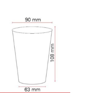 50 ly giấy trắng 14 oz 2 PE = 360 ml