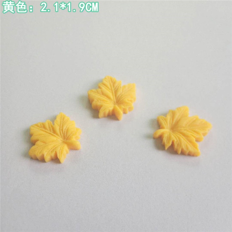 Set 10 Kẹp Tóc Hình Lá Phong Bằng Nhựa Resin 30#