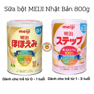 Sữa bột meiji 0-1, 1-3 nhật bản 800g