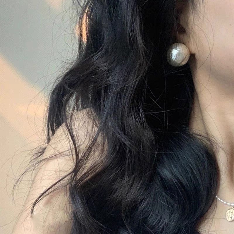 Bông tai ngọc trai to tròn khuyên tai ngọc trai nhân tạo BT03