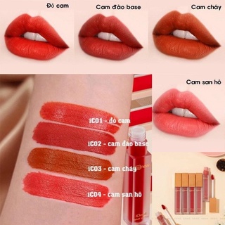 Son kem siêu lì dưỡng mềm môi Benew(cam san hô số 4)