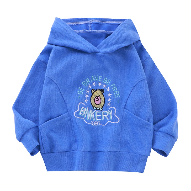 Áo sweater IQ Angel tay dài có nón trùm phong cách thu đông cho trẻ nhỏ