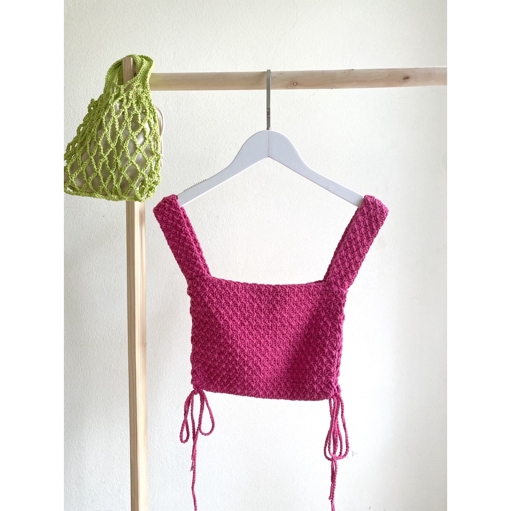 Áo đan dây hông Side Tie Knit Top