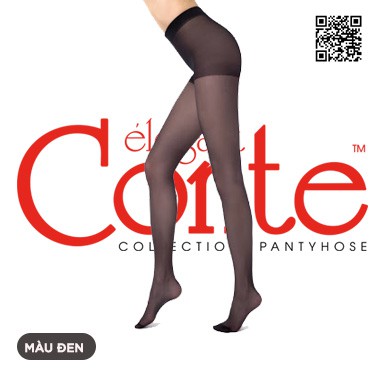 Quần tất giấy Nga Elegant Conte Active 40D thon gọn chân bụng, đùi, màu đen màu da giúp che lông chân và che khuyết điểm | BigBuy360 - bigbuy360.vn