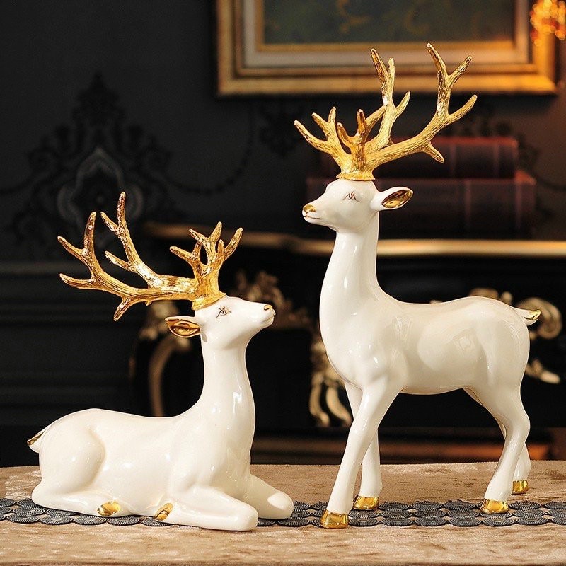 Tượng Gốm Sứ Decor, Trang Trí Nhà Cửa, Trang Trí Phòng Khách. Bảo hành 12 tháng