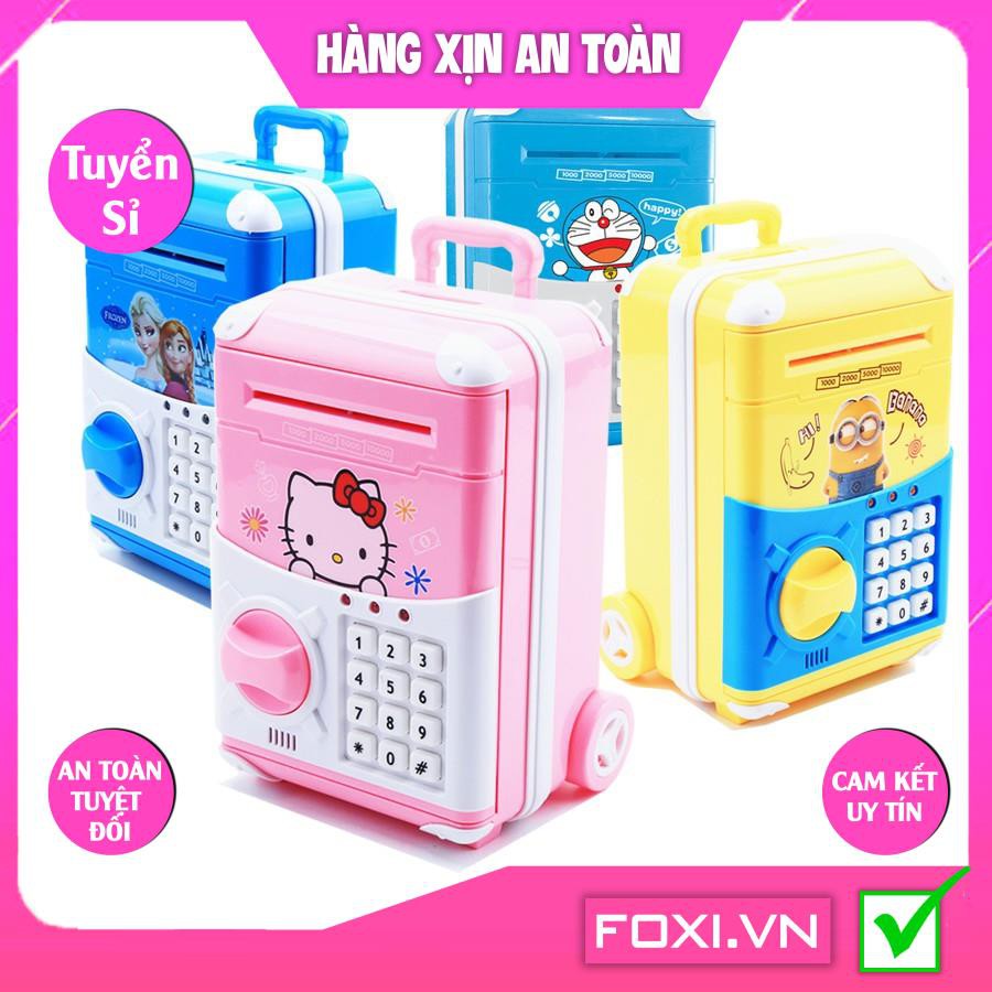 Đồ Chơi Két Sắt Vân Tay Điện Tử Mini Tiết Kiệm Tiền-Dễ Thương-Ống Heo Quà tặng cho bé-Giúp bé học thói quen tiết kiệm