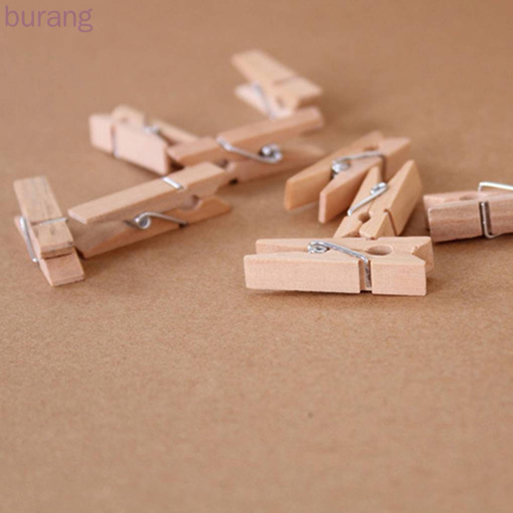 Bộ 50 Kẹp Gỗ Nhỏ 25mm Đơn Giản Tiện Dụng
