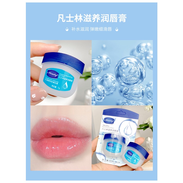 Hộp 4 Hũ VASELINE 7g Dưỡng Môi Đủ Vị Trái Cây