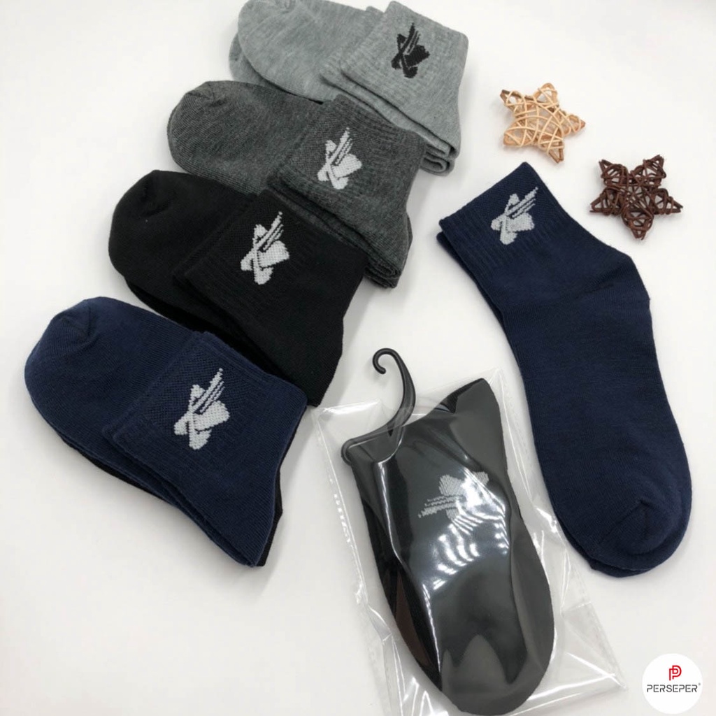 Tất cổ cao, set tất vớ nam công sở chất liệu cotton co giãn bốn chiều - Cherry Shop