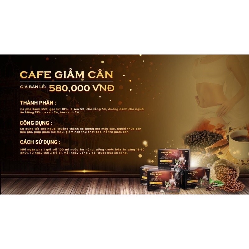 ( Tặng 1 gói) cà phê giảm cân hoàng gia phát hàng chuẩn
