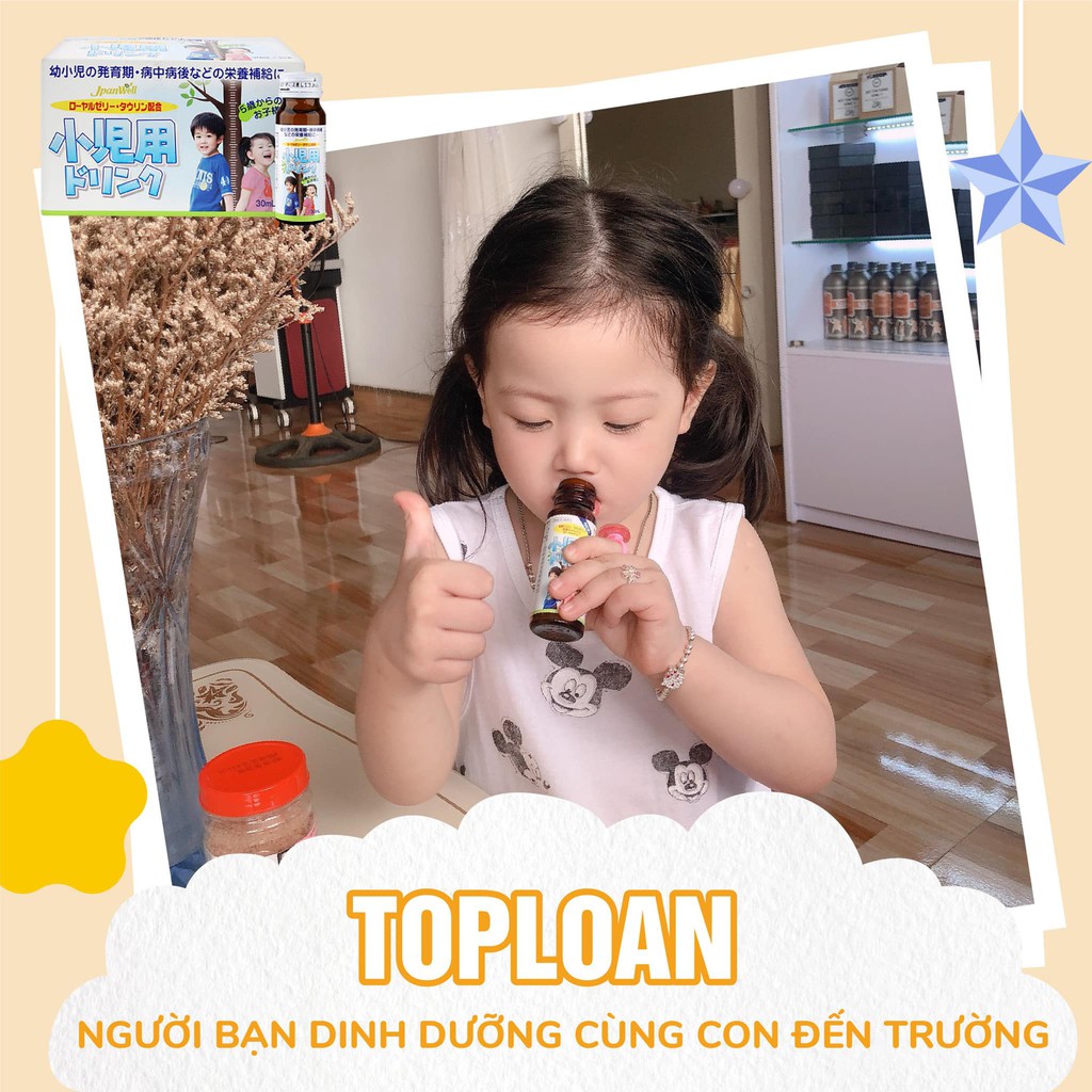 Siro Vitamin Tăng trưởng cho trẻ em Toploan New. Thích hợp cho bé biếng ăn, thấp lùn