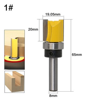Bộ 4 mũi phay gỗ thẳng bi ngược