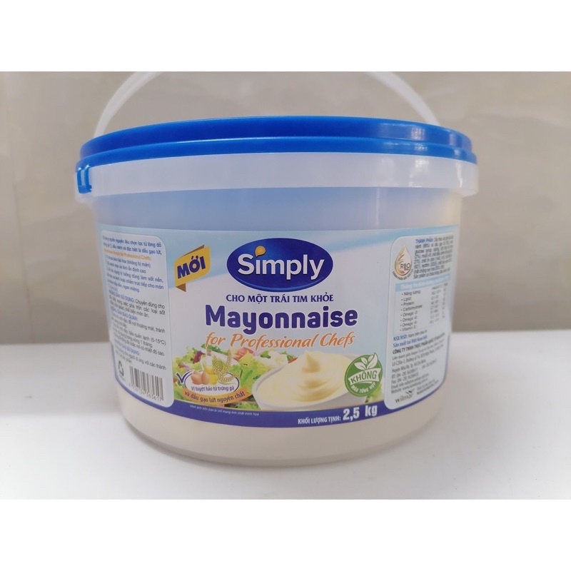 Xốt Mayonnaise 2,5kg Simply Shopee Việt Nam