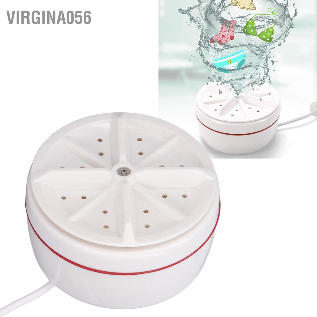 Có thể bán buôn  Máy giặt mini Thiết kế có thể gập lại Sonicleaning Chu kỳ tự động Máy giặt cầm tay USB Power cho vớ underpant Virgina056 Hàng giao ngay