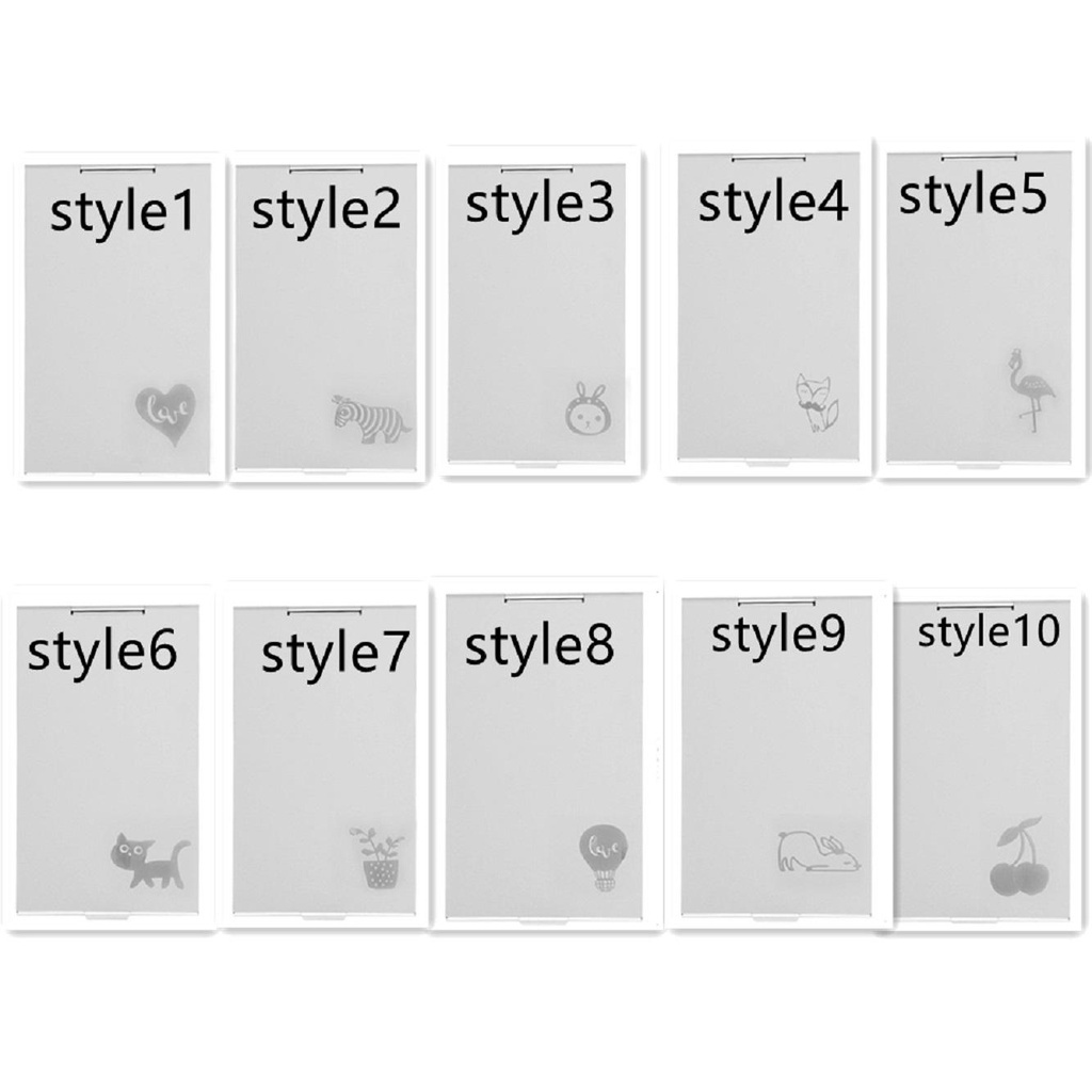 Gương Trang Điểm Để Bàn Thiết Kế Vỏ Nhôm Siêu Mỏng In Họa Tiết Dễ Thương Di Động Tiện Dụng Cho Văn Phòng