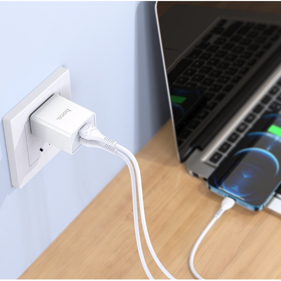 CỐC SẠC NHANH HOCO C89 / 2.1A / 2 CỔNG RA