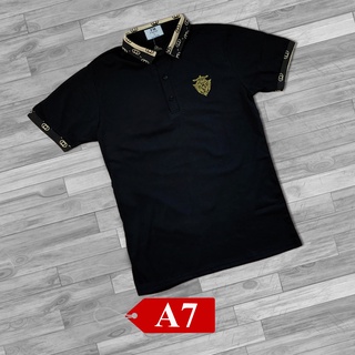Áo Polo Nam Cotton,áo polo màu ĐEN, Áo Thun Nam Cao Cấp, chất mềm mịn, mặc mát đủ size 40-88kg, thời trang A7