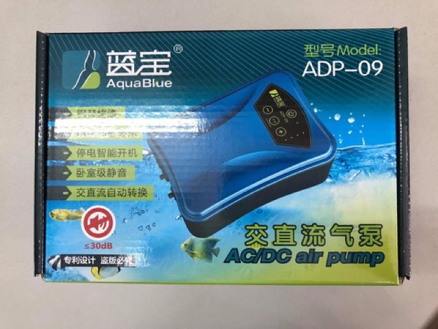 Máy sủi oxy Pin Aqua Blue ADP-09 (Hàng Công Ty)