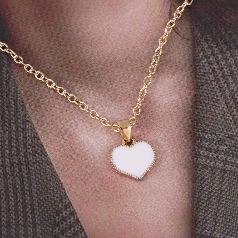 Vòng Cổ Choker Bằng Hợp Kim Mặt Hình Trái Tim Thời Trang Cho Nữ