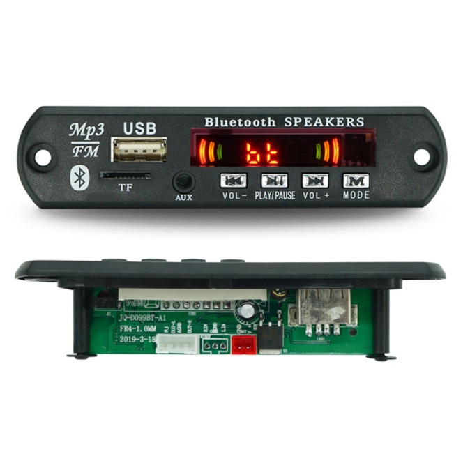 Mạch bluetooth 5.0 USB FM bluetooth 5.0 car kit mp3 player nguồn cấp 5V đến 12V