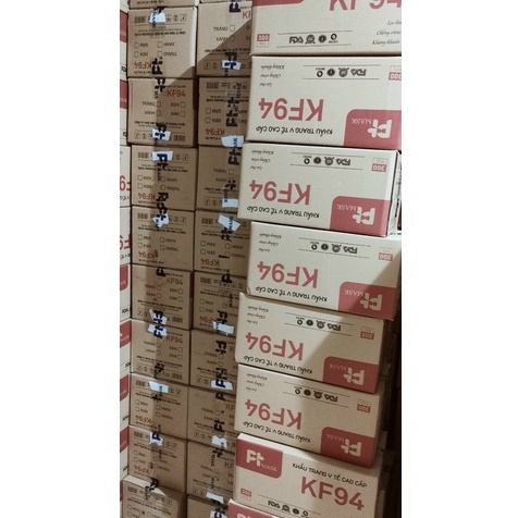 1 Thùng Khẩu trang 4D KF94 PT Mask Phương Tuyến Màu Trắng, Xanh, Xám, Đen Vải 4S
