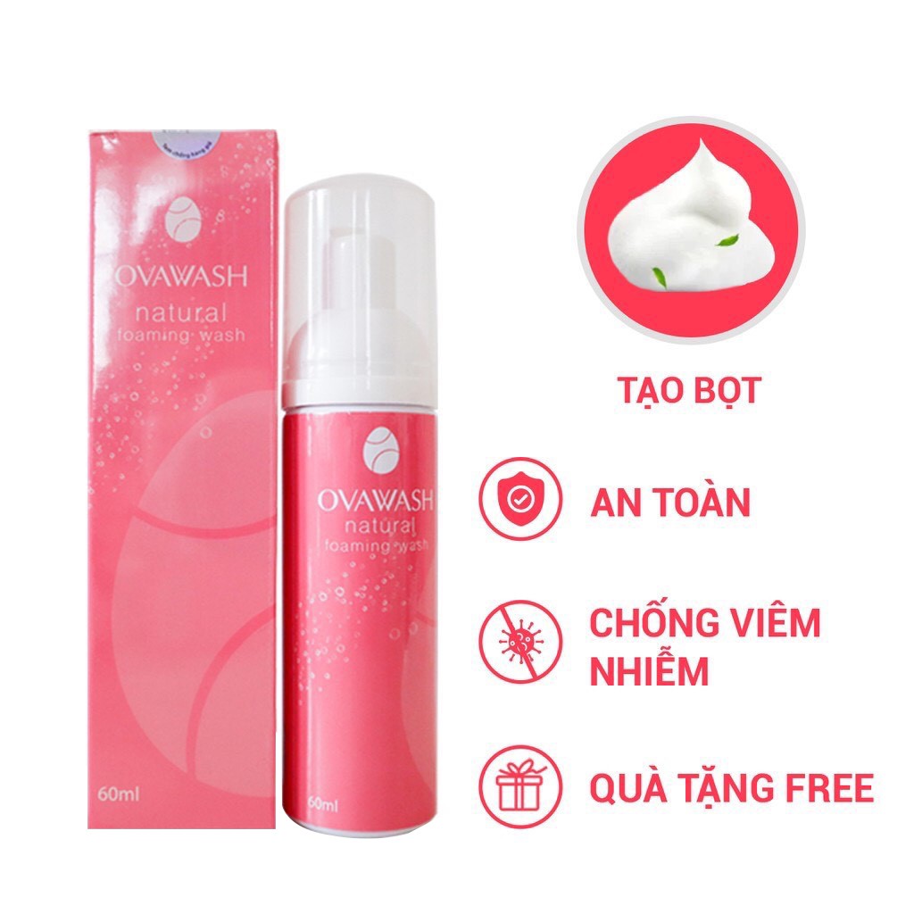 Chính hãng - Dung dịch vệ sinh phụ nữ ovawash 60ml