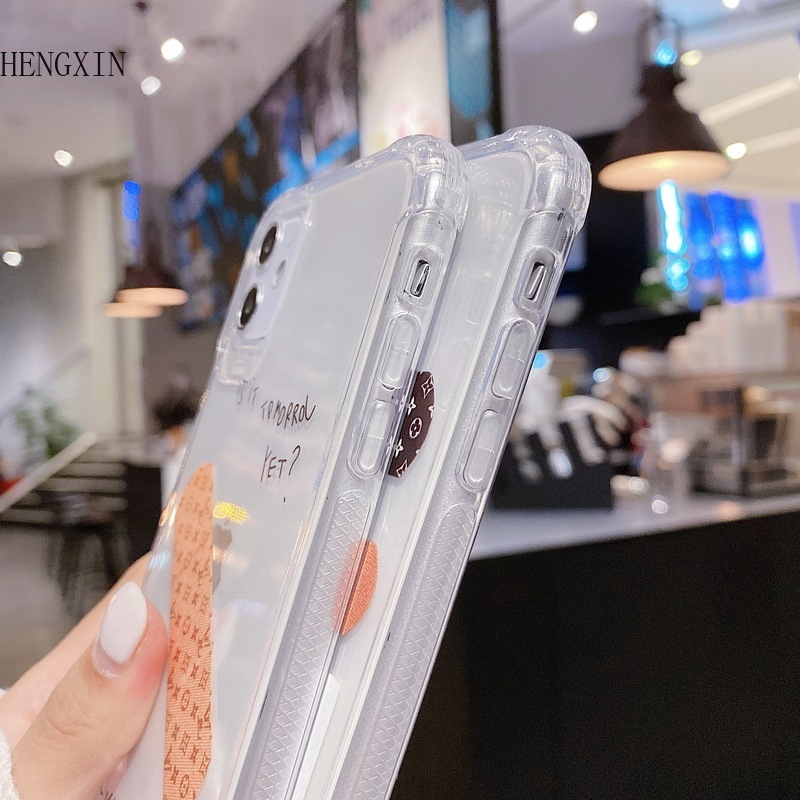 Soft Band-Aid Mobile Phone Case For Apple 11promax Transparent iPhone8plusXR Soft Shell Cover All | BigBuy360 - bigbuy360.vn