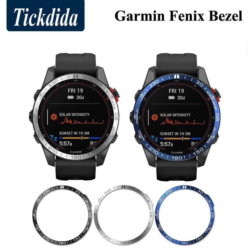 Khung Viền Kim Loại Bảo Vệ Cho Đồng Hồ Garmin Fenix 7X Fenix7 7s Bezel Sự Bảo Vệ