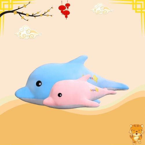 Cá Heo nhồi bông cao cấp - Dolphin - Gấu bông cá heo kích cỡ 50cm