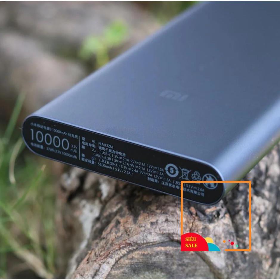 Sạc Dự Phòng Xiaomi Gen 3 Phiên Bản Nâng Cấp 2S Version 2018 10000 mAh 2 Cổng USB 1  Type C Hỗ Trợ QC 3.0