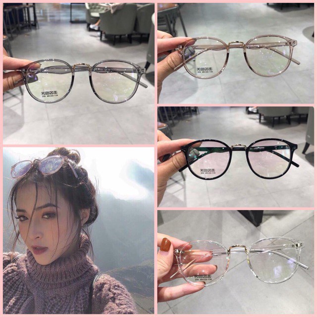 0009 Kính Gọng Dẻo Hàn Quốc Form Tròn Siêu Xinh - Có Thể Lắp Tròng Cận | BigBuy360 - bigbuy360.vn