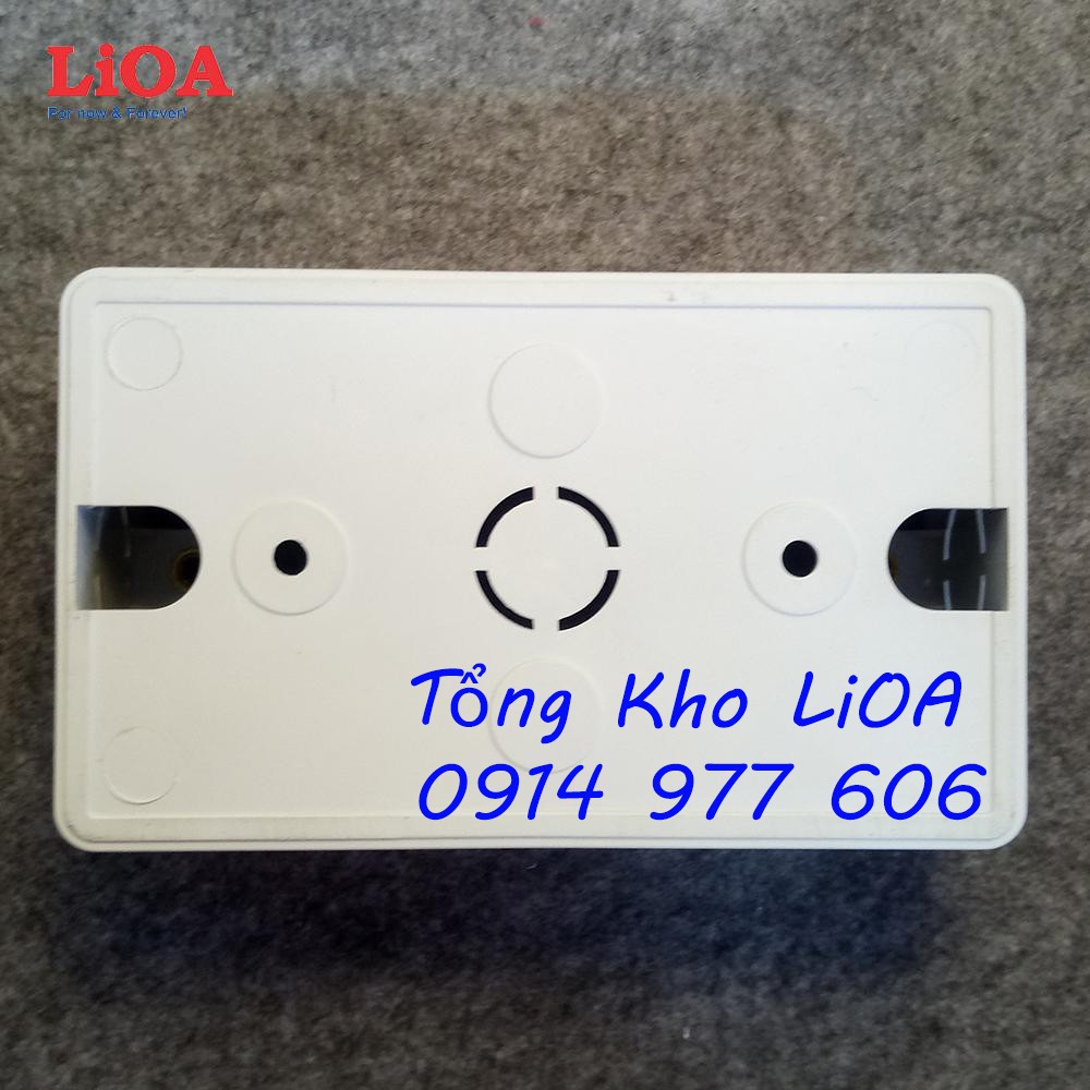💥Giá Sỉ💥 Đế âm đơn, đế âm đôi, đế nổi đơn, đế nổi đôi, đế át tự chống cháy LiOA dùng cho các mặt chữ nhật