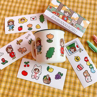 Set Sticker 4 Tấm Dán Trang Trí cô gái