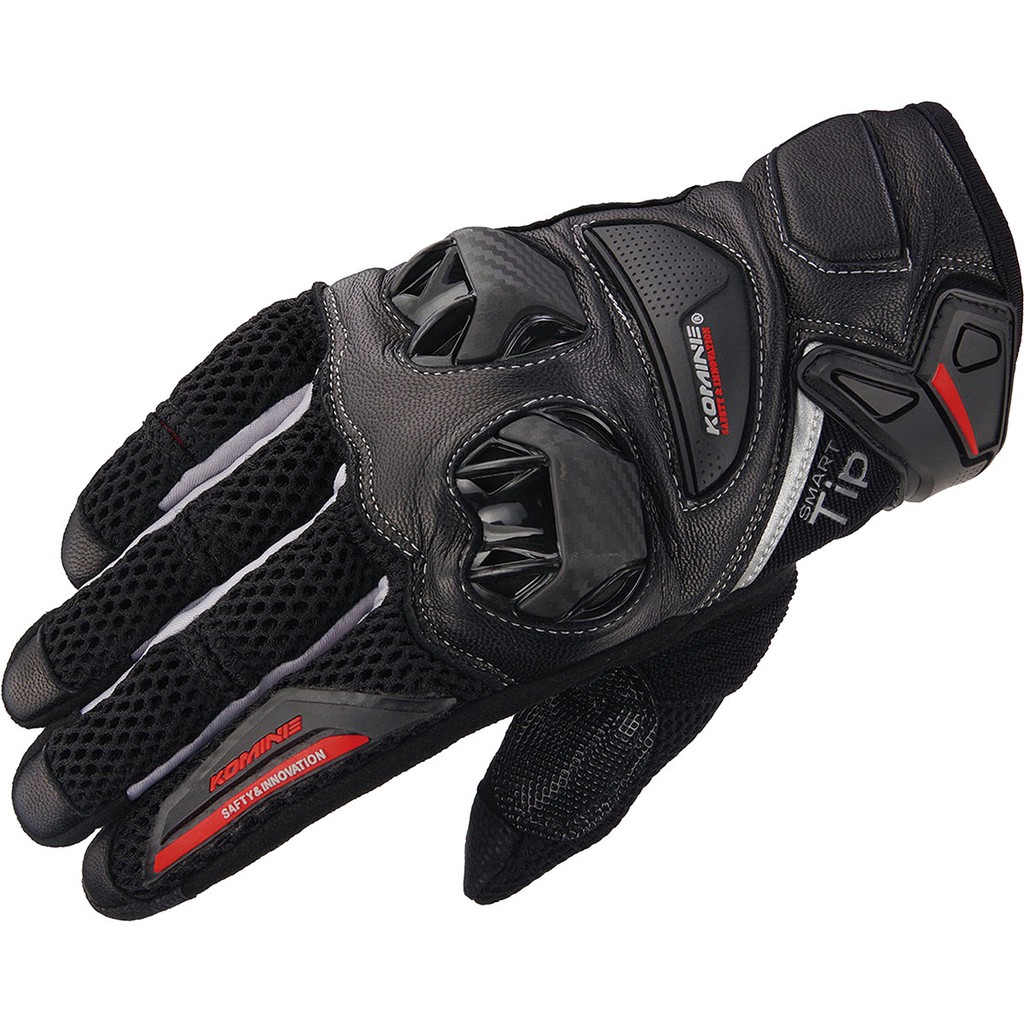 [Motoworld Phân Phối] Găng tay bảo hộ xe máy Komine GK-234 Protect Leather Mesh Gloves