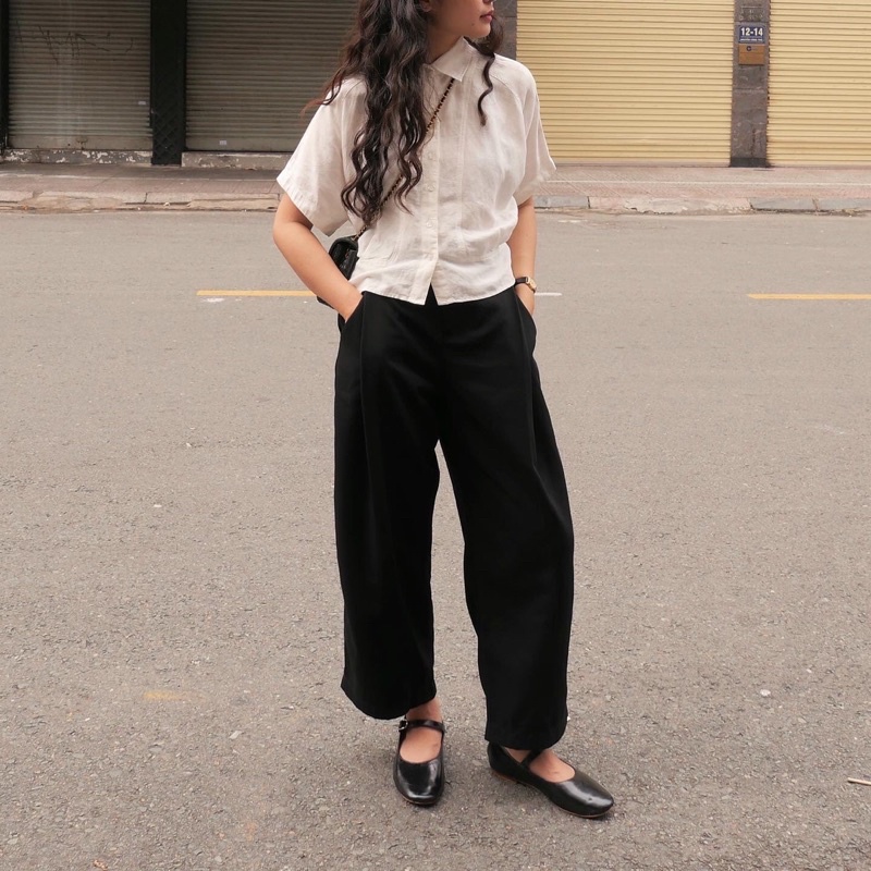 DE PLAGE - QUẦN PLEATED KAKI