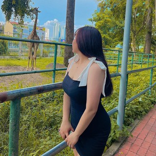 Đầm 2 dây nơ bigsize 60=>90kg