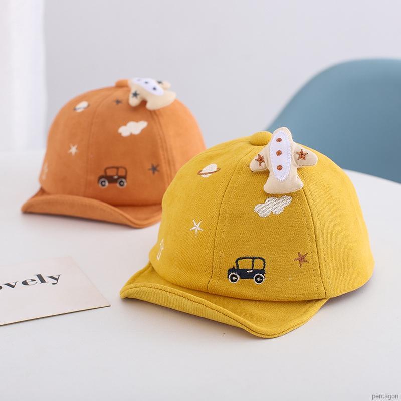 Mũ lưỡi trai mềm mại in họa tiết hoạt hình đáng yêu điều chỉnh được dành cho trẻ em