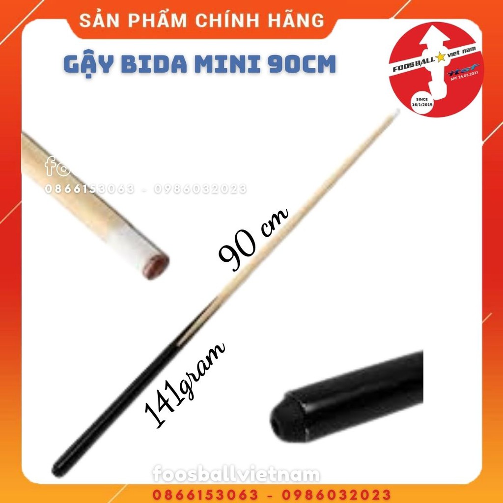 Phụ kiện cơ gậy bida mini trẻ em giá rẻ 1 khúc dài 90cm, loại 2 khúc dài 108cm, và 123cm