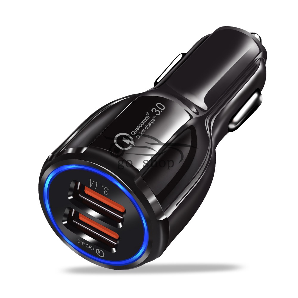 Tẩu Sạc Nhanh 3.0 Qualcomm Qc 3.0 Mini Usb Kép Cho Điện Thoại