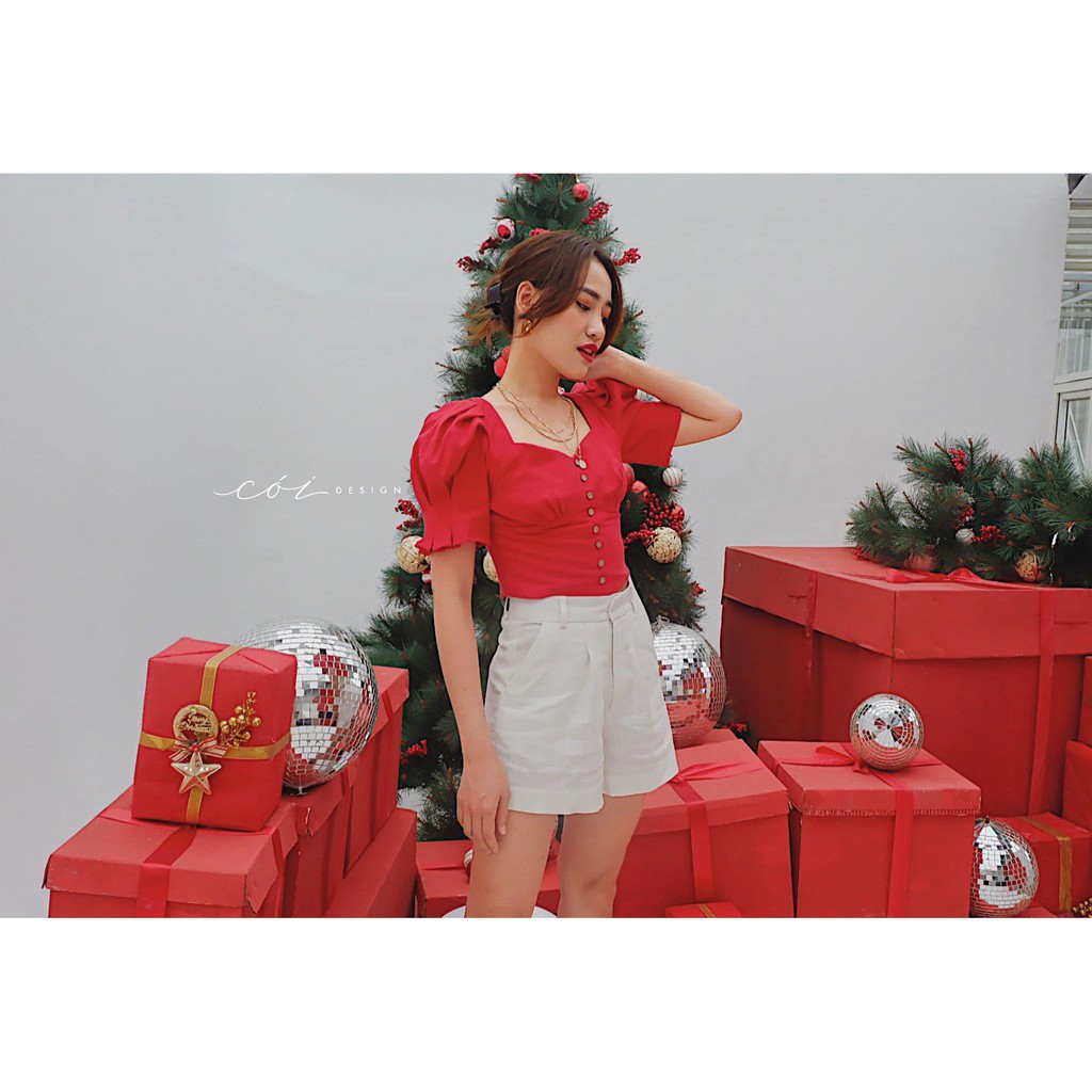 Áo linen tay xếp Cói Design