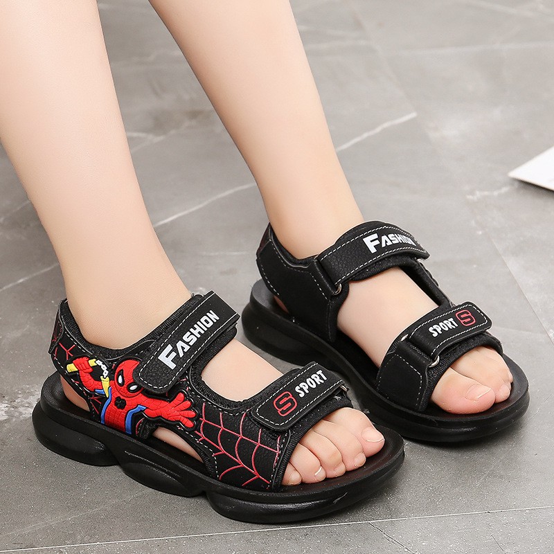 [Giảm 15k khi mua 1 đôi] Sandal bé trai đi học, đi chơi chất liệu da cao cấp mềm, êm chân size 30-37 hàng Quảng Châu