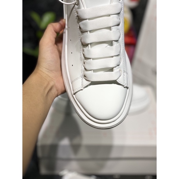 [Siêu sale] Giày sneaker McQueen  trắng gót đen