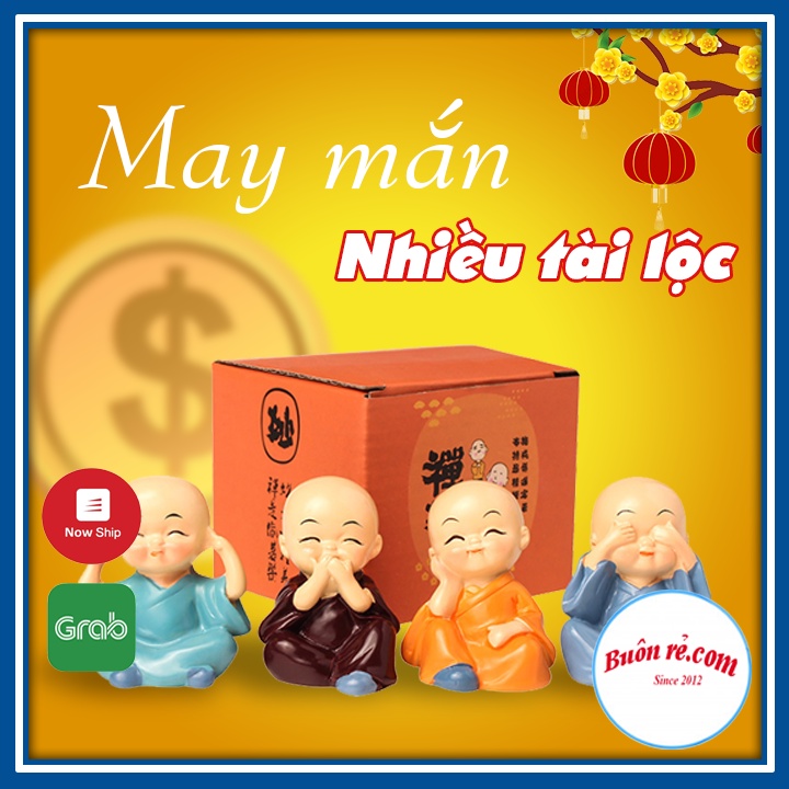 Bộ tượng 4 chú tiểu 4 không  - br00595